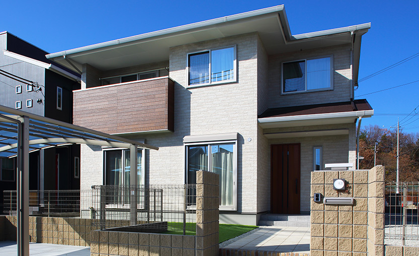 リビング階段でつながる高気密高断熱住宅