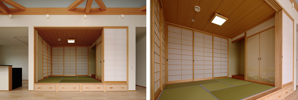 無垢フローリングが暖かい全館空調の家