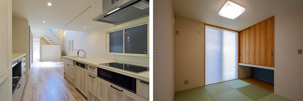 スペースを活かした家事動線の良い家