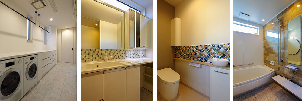 スペースを活かした家事動線の良い家