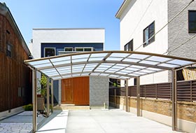 スペースを活かした家事動線の良い家