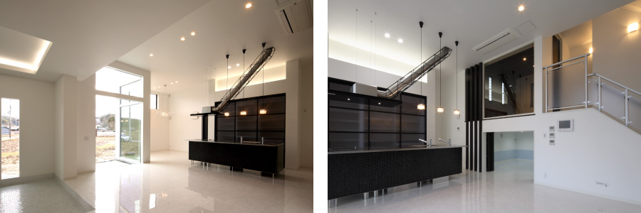 トーヨーキッチンが映えるデザイナーズハウス