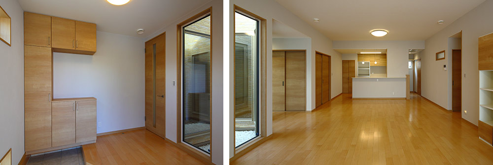 ワンフロアで健康に過ごす全館空調の平屋住宅