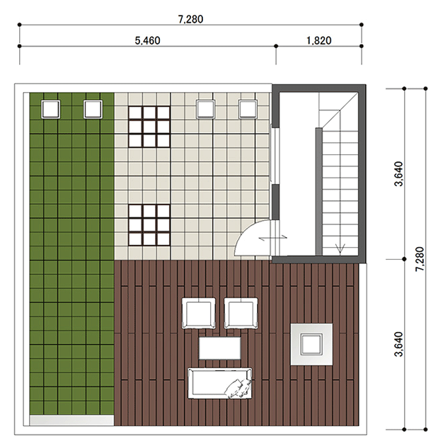 ガーデニングや家庭菜園が楽しめる屋上